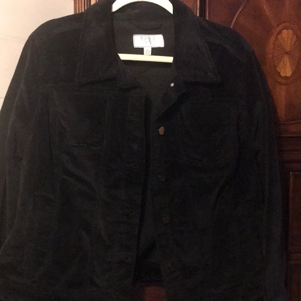 Time & Tru black corduroy jacket size XL. NWT
